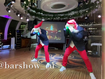Новогоднее бармен шоу от проекта Barshow.ru
